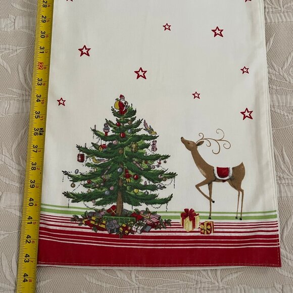 Spode Avanti Linens Christmas/Holiday Table Runner 86" x 13.5" EUC!! - Picture 2 of 6